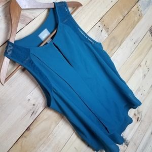 🆕️ ANTHRO MAEVE Jewel Tone Keyhole Blouse Sz 4